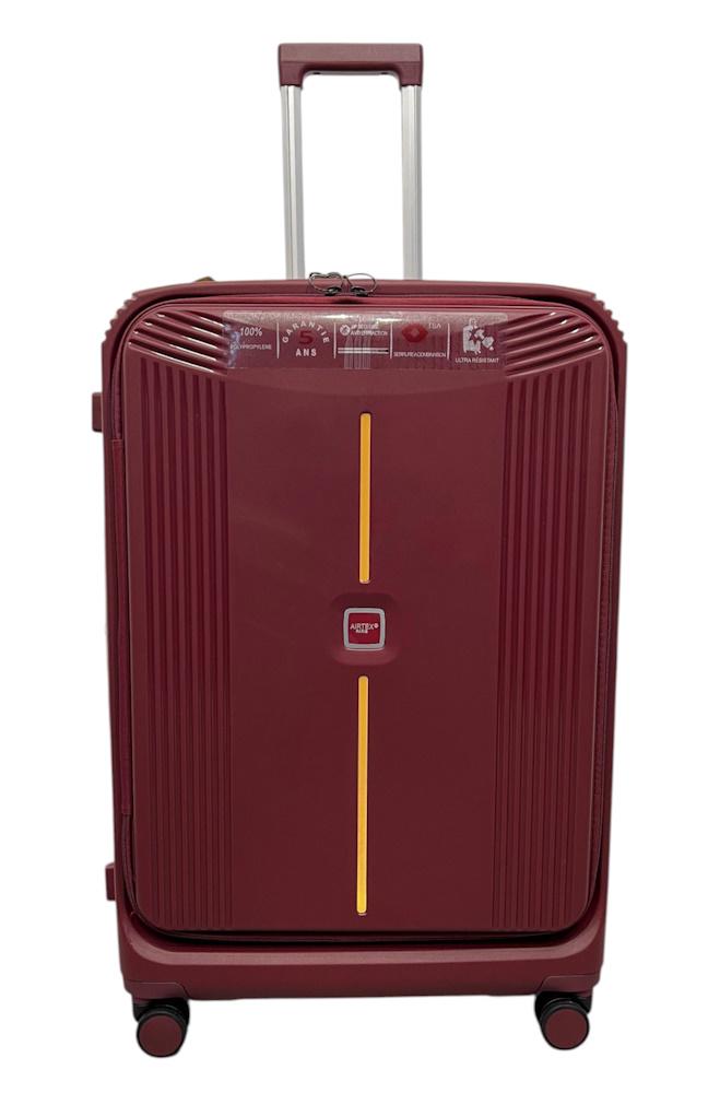 Валіза велика Airtex 647 поліпропілен L Бордовий - фото 2