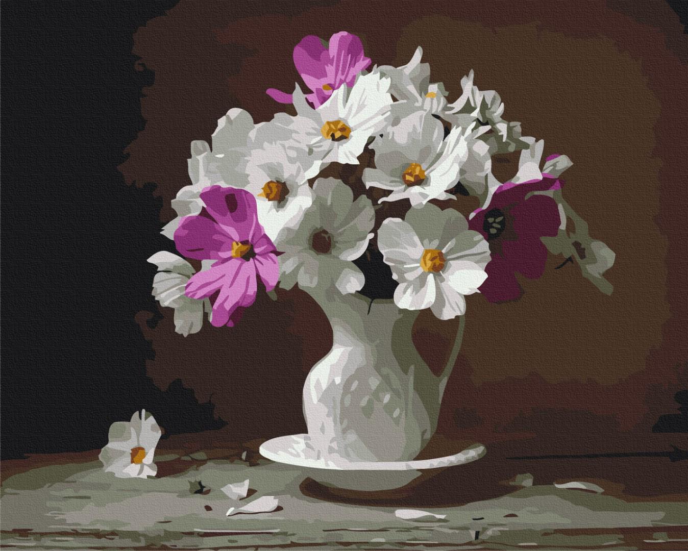 Картина по номерам Brushme Премиум Космеи 40x50 см (PBS3761)