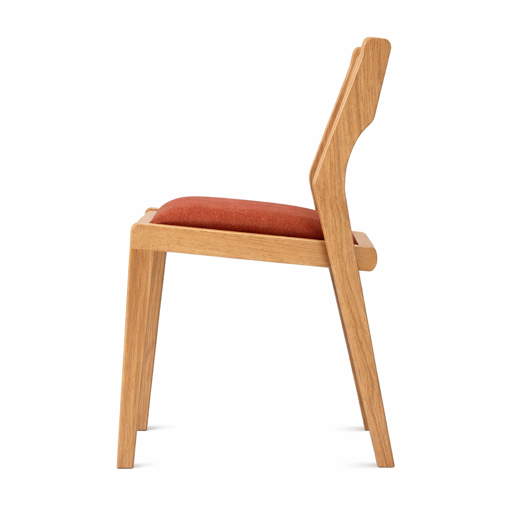 Стул дизайнерский Hillwood Design из натурального дерева дуба Киото Terracota