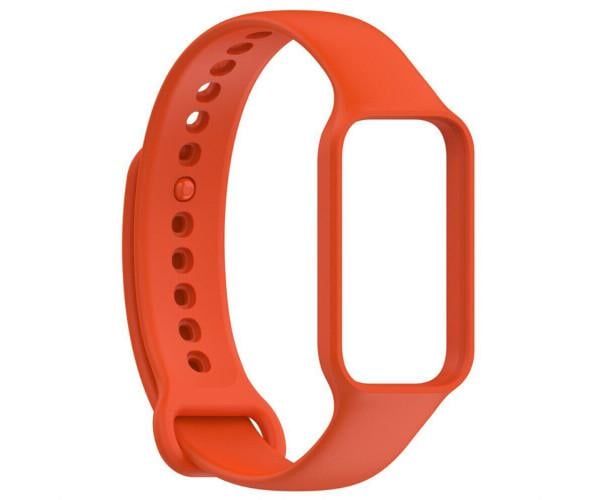 Ремешок для смарт-часов Silicone Xiaomi Mi Band 8 Active Оранжевый
