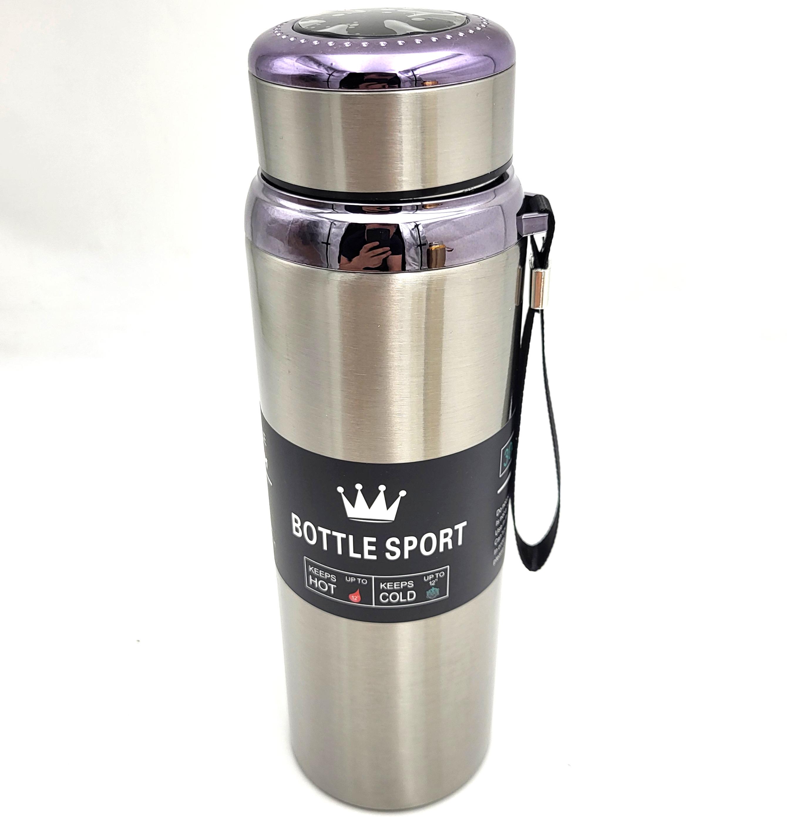 Термос для воды UKC EL-8106 с поилкой и сенсорным датчиком температуры 420 мл Стальной