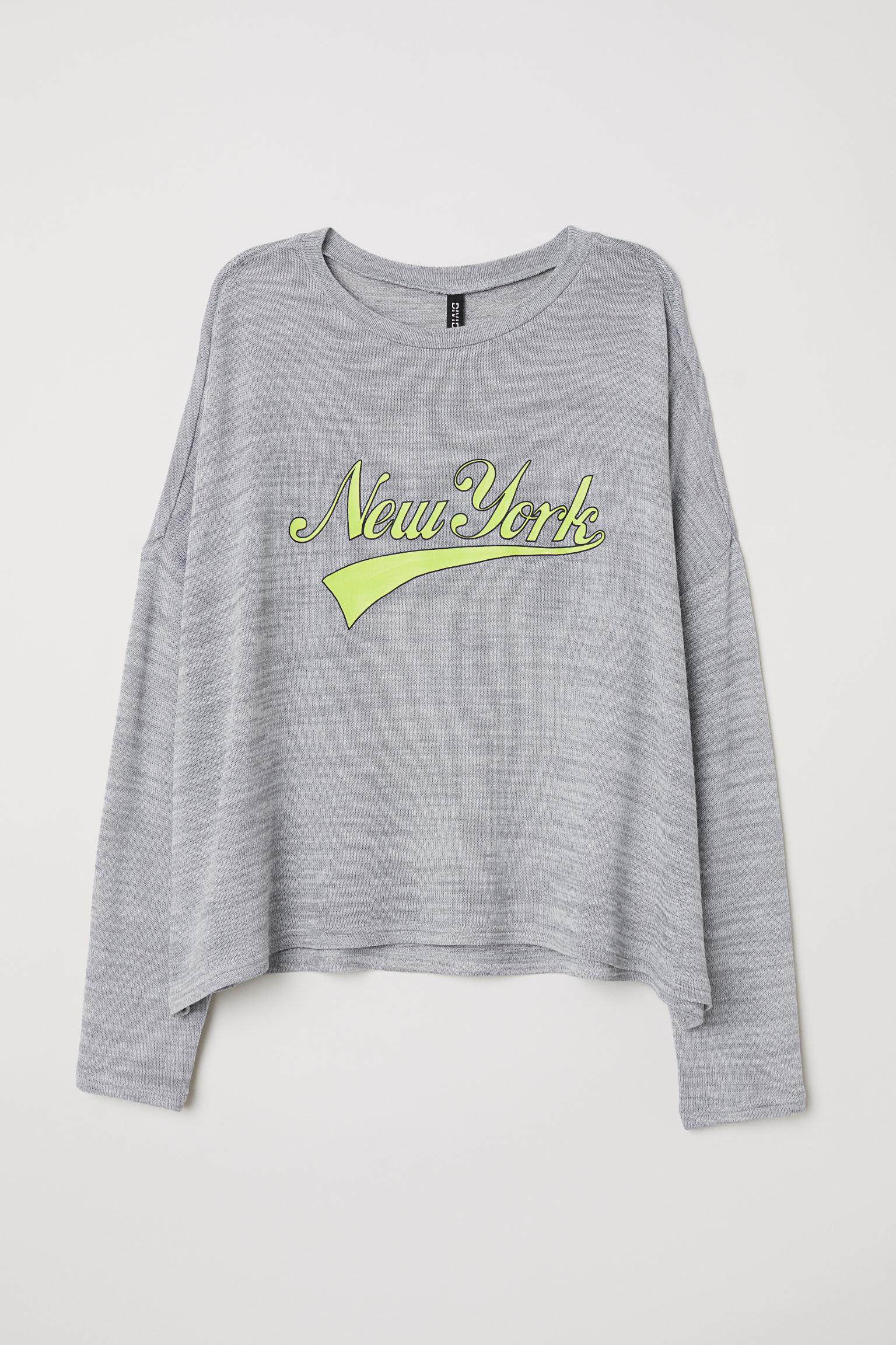 Джемпер H&M надписи S Серый (1011618451) Джемпер H&M надписи S Серый (1011618451)