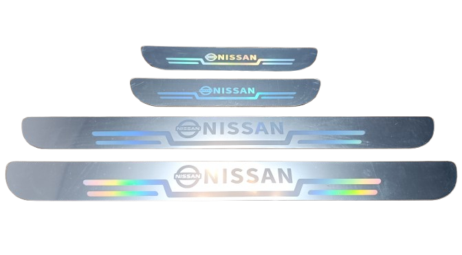 Захисні накладки на пороги Nissan 4 шт. Білий