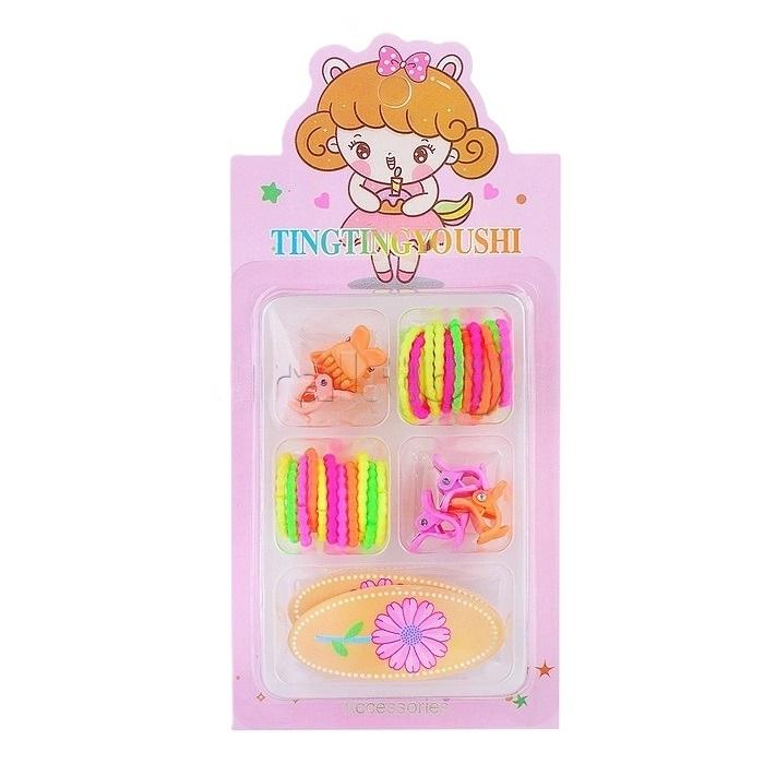 Резинки и заколки для волос Stenson WW02351 18 шт. (14197474)