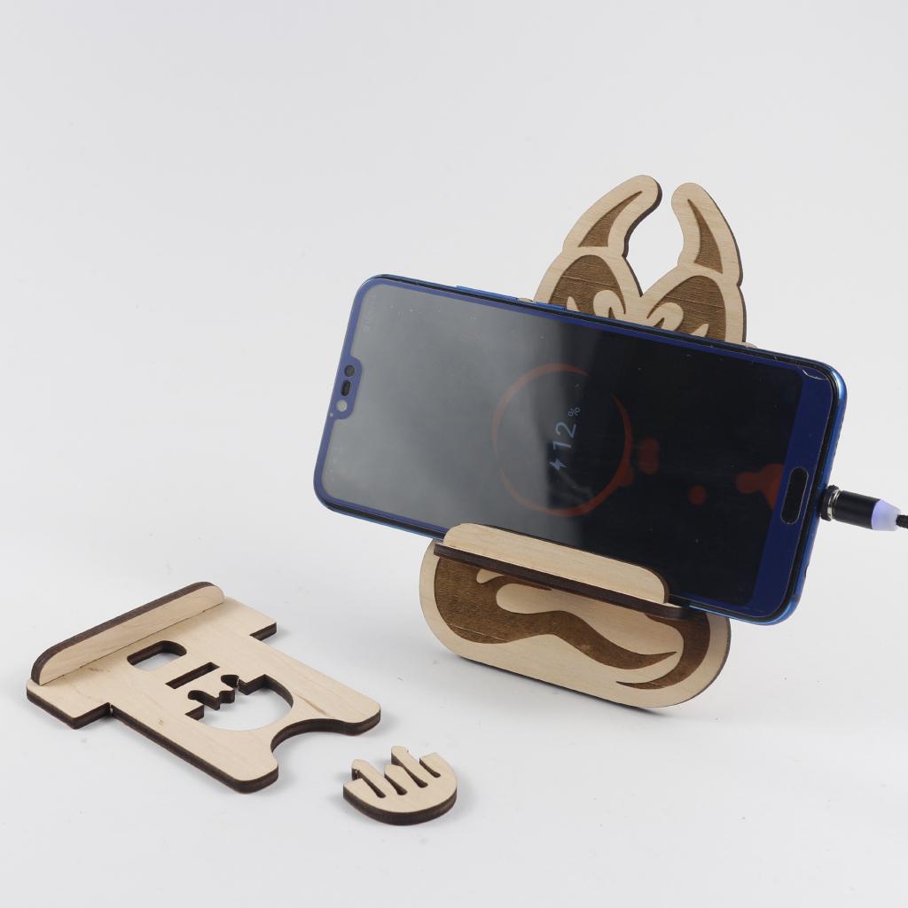 Підставка-тримач для телефону з дерева лапка тигреняти (110 (03020113) - фото 9 Підставка-тримач для телефону з дерева лапка тигреняти (110 (03020113) - фото 9