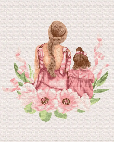 Картина по номерам Brushme Мамина дочка 40х50 см (BS52545)