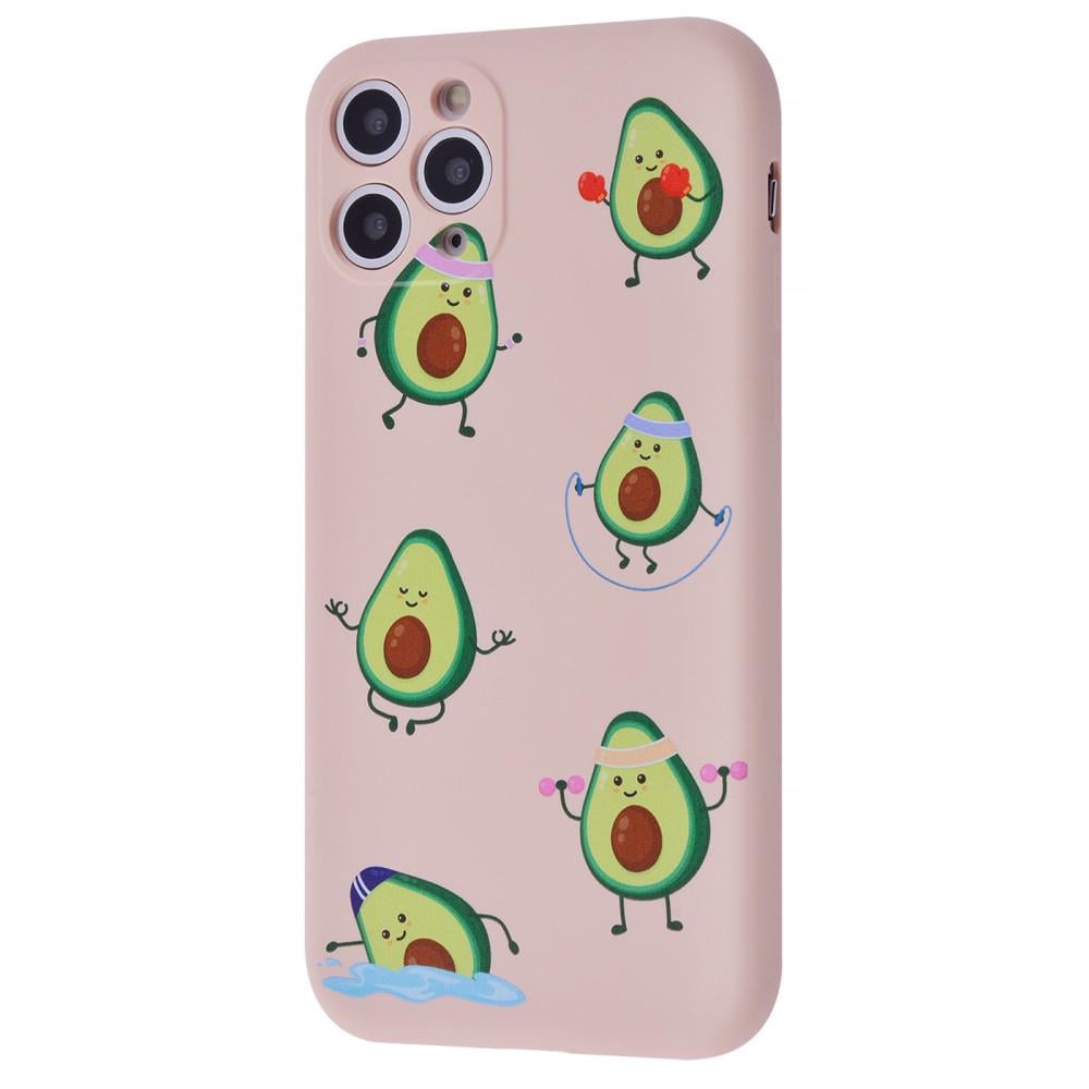 Чехол WAVE Fancy case TPU для iPhone 11 Pro Sports Avocado/Pink Sand с рисунком