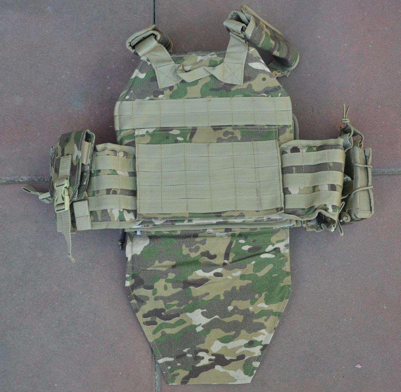 Плитоноска з підсумками з напашником 4 точки скидання Мультикам (2602191011) - фото 2 Плитоноска з підсумками з напашником 4 точки скидання Мультикам (2602191011) - фото 2