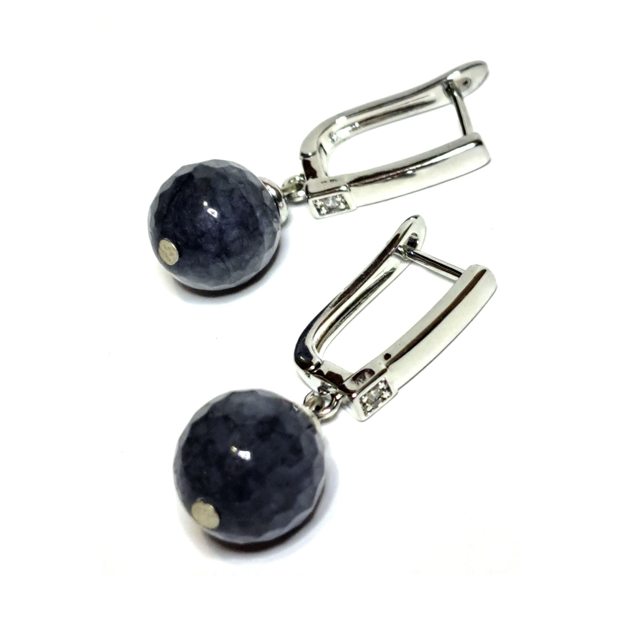 Серьги DARSANA Межа из натурального камня агат (DRSU501992)