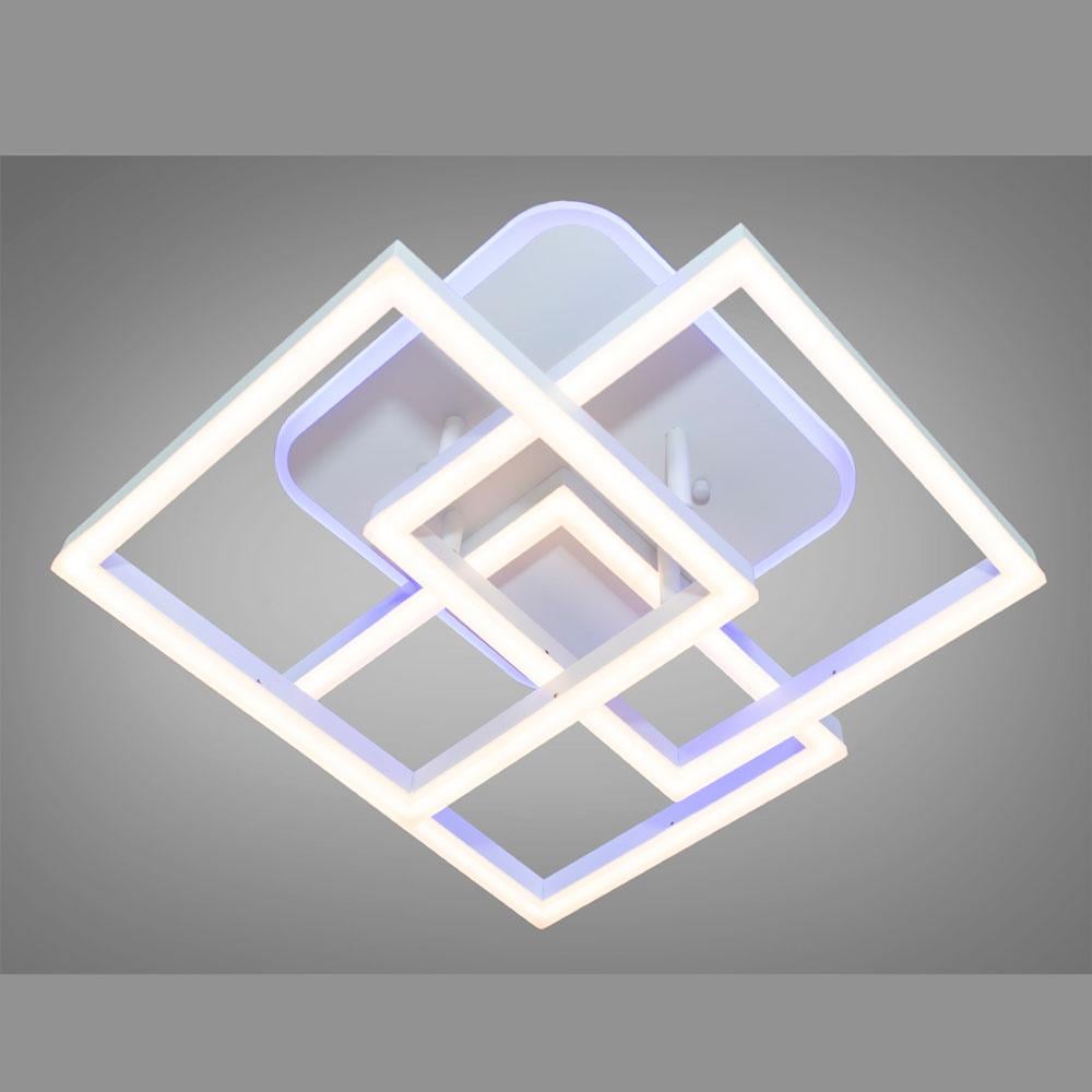 Люстра потолочная LED Diasha 3 квадратные рамки/70W Белый (MX11058/3S WH)