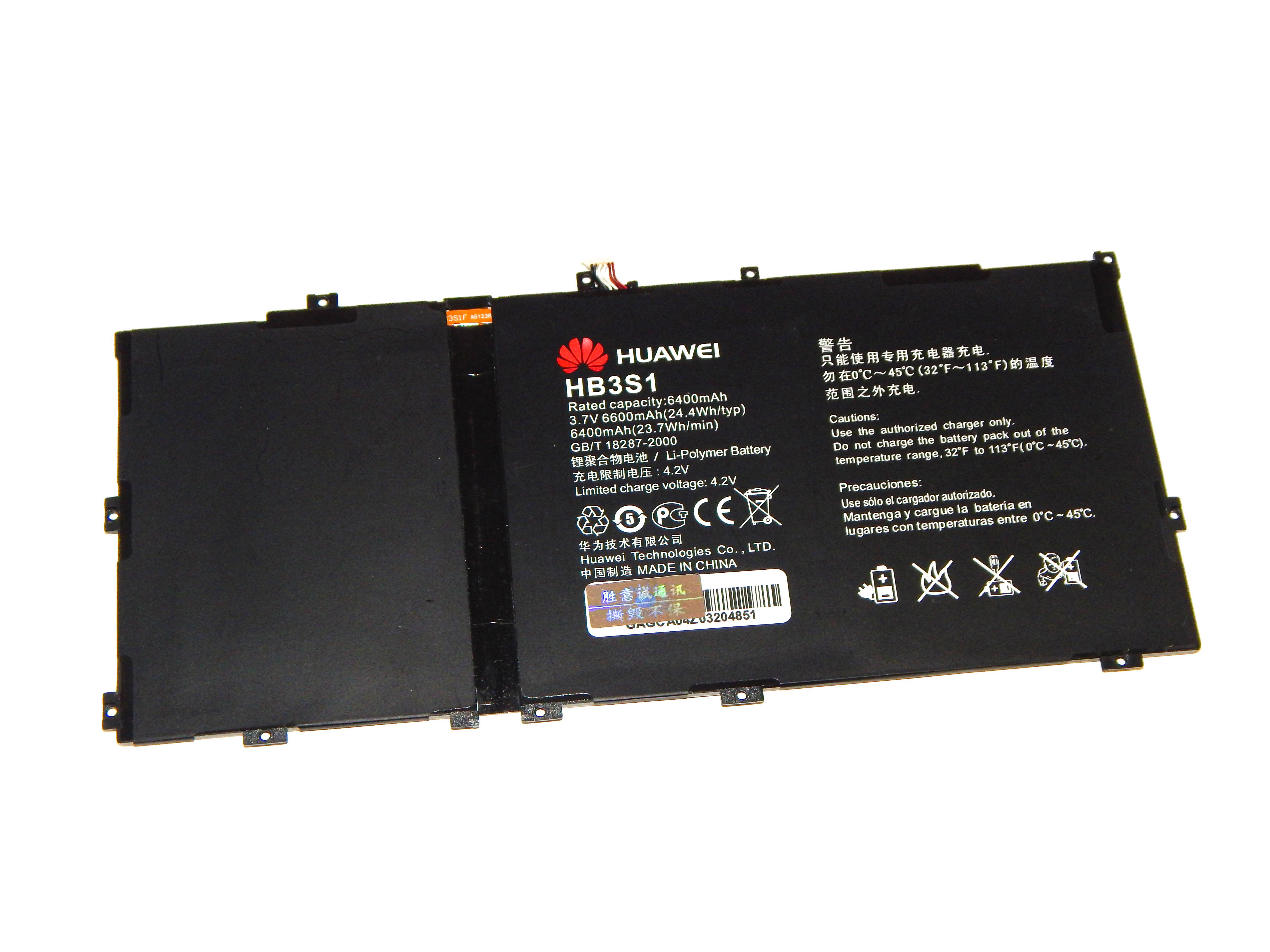 Аккумулятор для Huawei MediaPad 10FHD HB3S1 S10/S101U/S101L/S102U 6600 mAh 24,4Wh