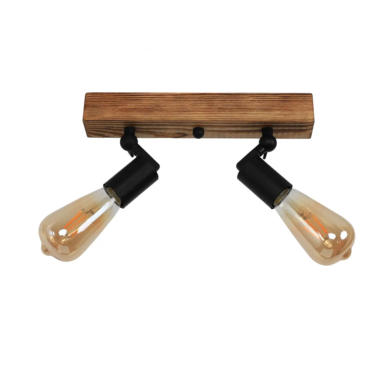 Спот Sirius S7148/2 с двумя поворотными механизмами и деревянным корпусом в стиле лофт Спот Sirius S7148/2 с двумя поворотными механизмами и деревянным корпусом в стиле лофт