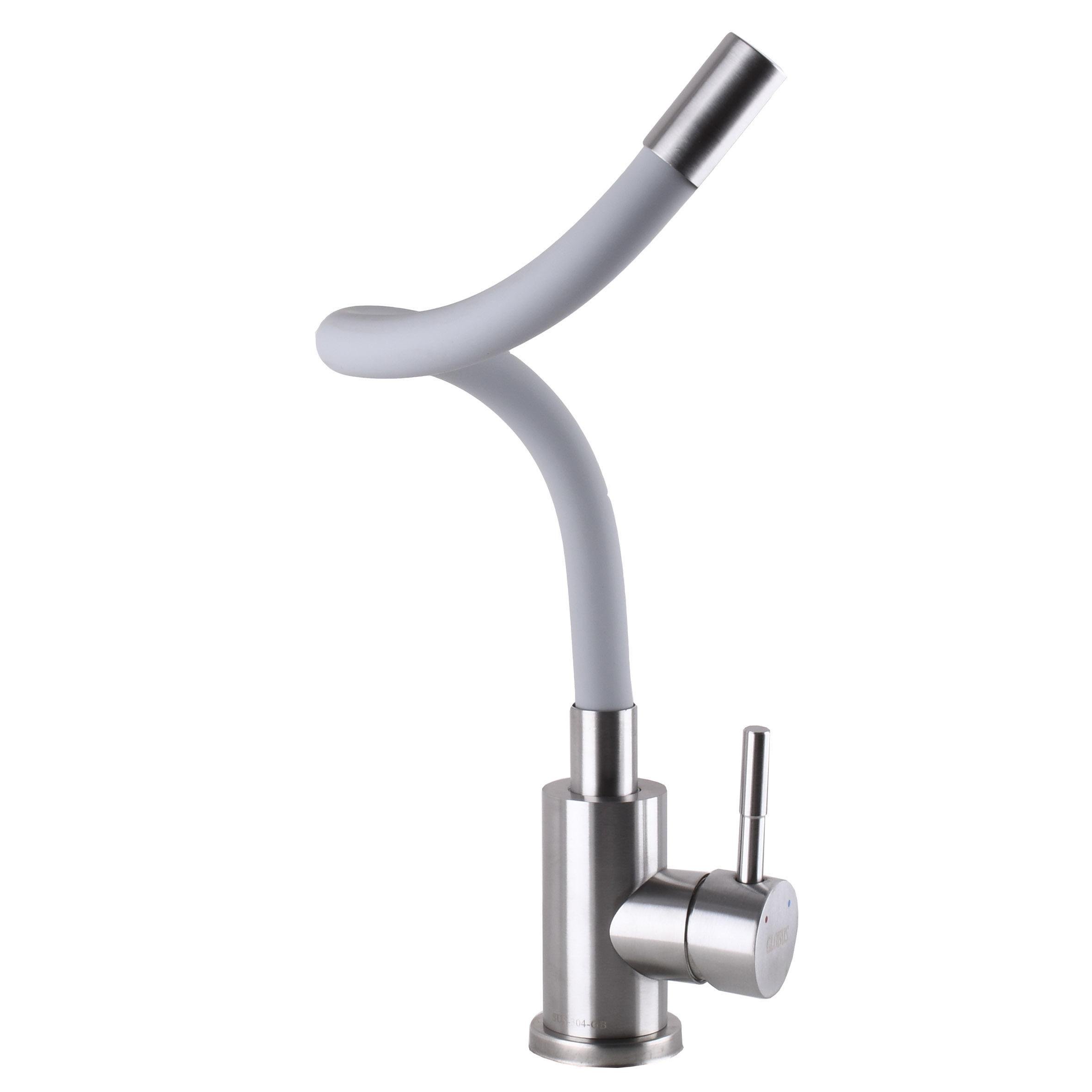 Кран на кухню Globus Lux нержавіюча сталь Сатин (000023175)