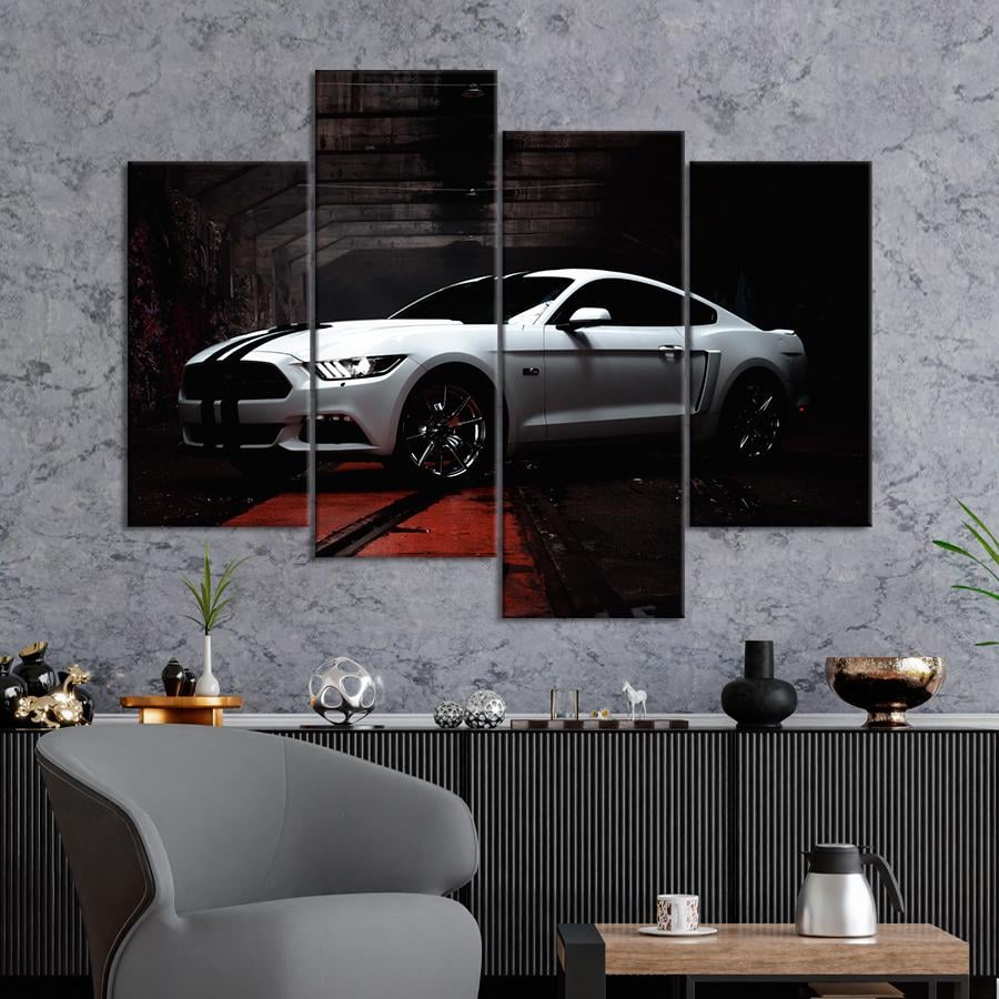 Картина Автомобиль Авто Ford Mustang вид сбоку 129x90 см (A1194-4)