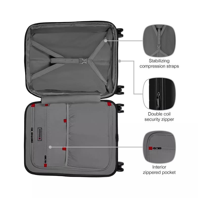 Валіза на 4-х колесах Wenger Syntry 14" 36 л Black (610163) - фото 6 Валіза на 4-х колесах Wenger Syntry 14" 36 л Black (610163) - фото 6