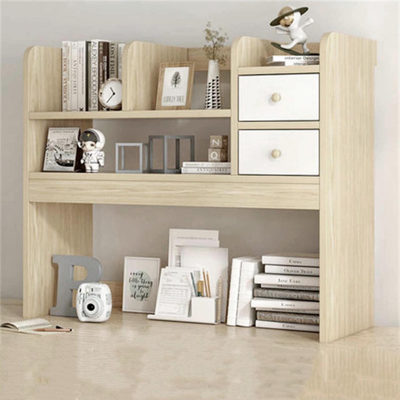 Полка-надстройка настольная из дерева Розариель бланже-зефир (АКД-02210120)