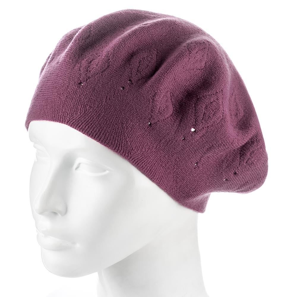 Берет женский Zolly ZH248 шерстяной двойной брусника (141636)