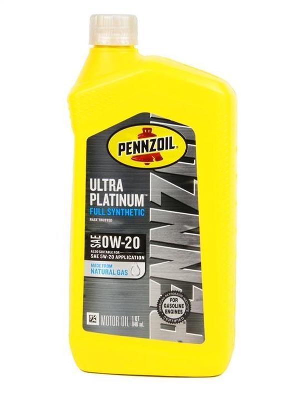 Моторне масло Pennzoil ULTRA Platinum Fully Synthetic 0W-20 0,946 мл (550039860)