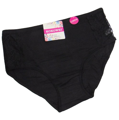 Трусы женские Kokowei 3905 5XL Черный (2054555984) Трусы женские Kokowei 3905 5XL Черный (2054555984)