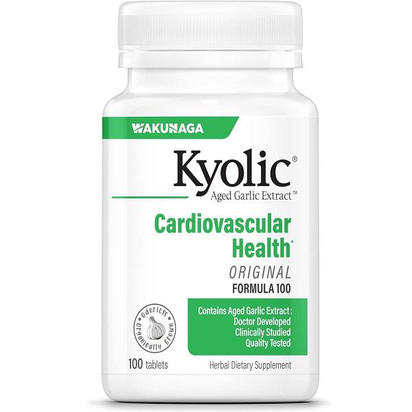 Комплекс для профилактики давления и кровообращения Kyolic Aged Garlic Extract Cardiovascular Health Formula 100 100 каплет (000020940)