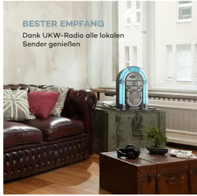 Стереосистема/музичний центр Auna Arizona DAB+/USB/DAB+/FM-радіо із підсвіткою (10038371) - фото 5