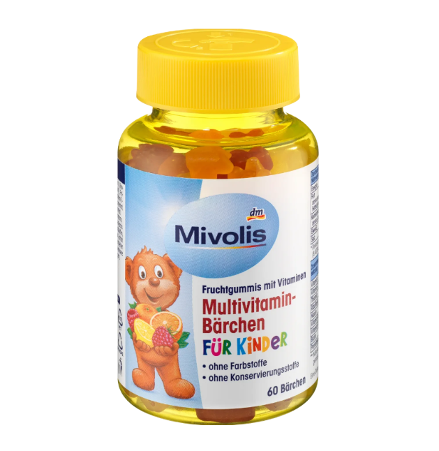 Вітаміни жувальні ведмедики Mivolis Multivitamin-Barchen для дітей 60 шт.
