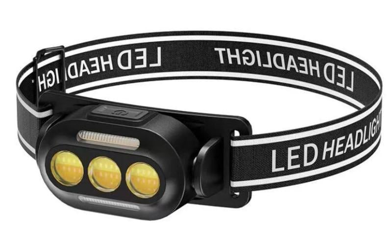 Фонарь налобный YD02-COB