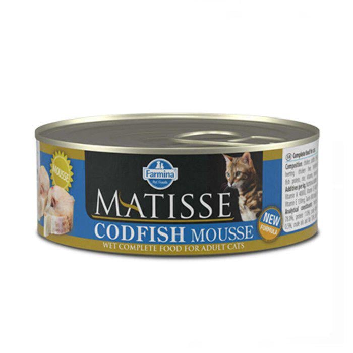 Консерва для кошек Farmina Matisse Cat Mousse CodFish паштет с треской 85 г (162039)