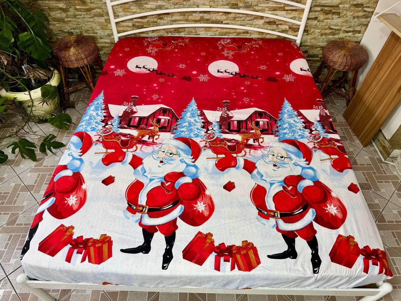 Простынь на резинке Новогодняя из сатина 180х200 см (S-NY-3/WP/x180) - фото 7 Простынь на резинке Новогодняя из сатина 180х200 см (S-NY-3/WP/x180) - фото 7