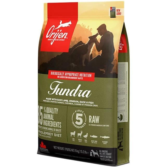 Корм сухой Orijen Tundra Dog для собак всех пород и возрастов с ягненком/олениной/уткой и рыбой 6 кг (o18560)