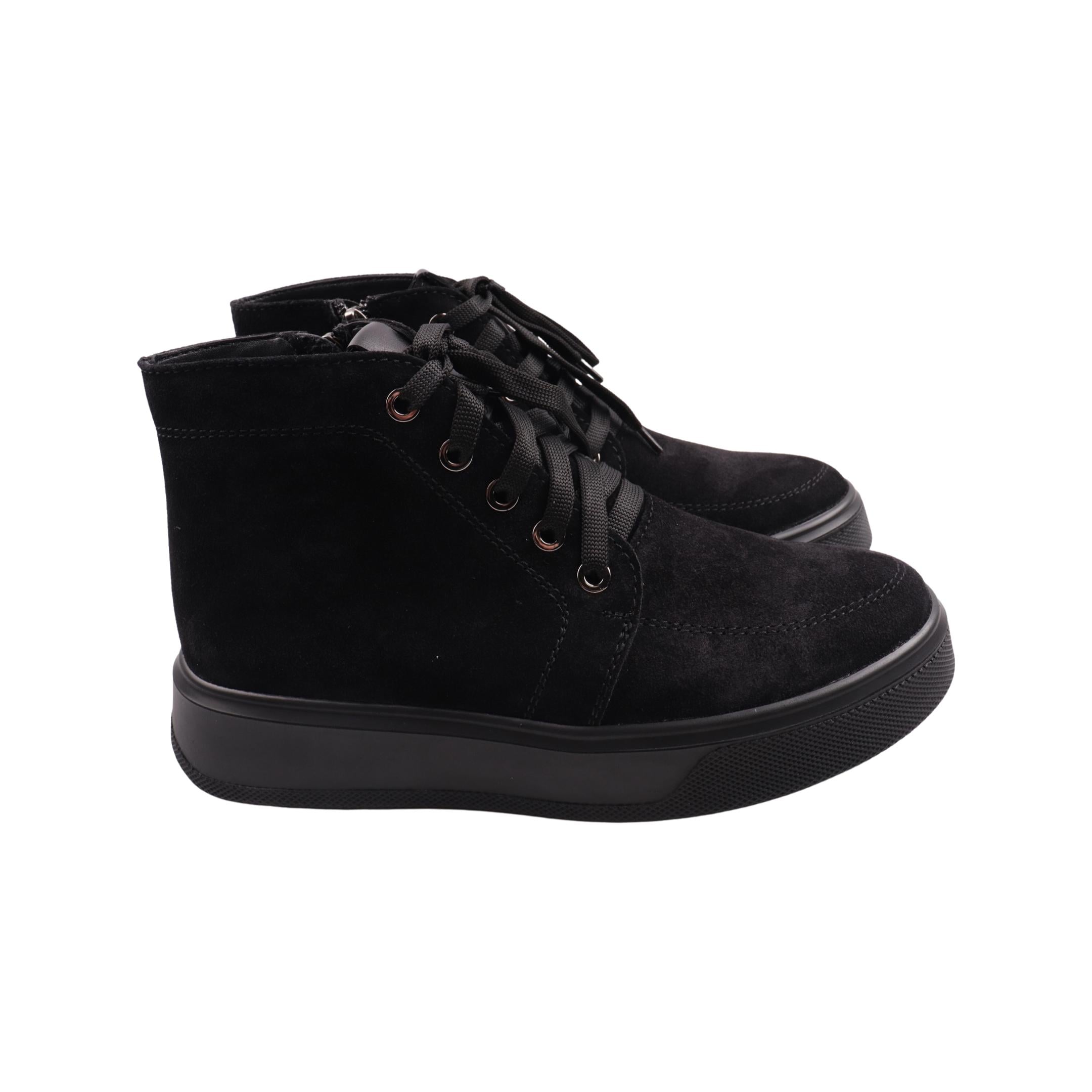 Ботинки женские R&Y 66-23DHC натуральная замша р. 36 Черный (29185378)