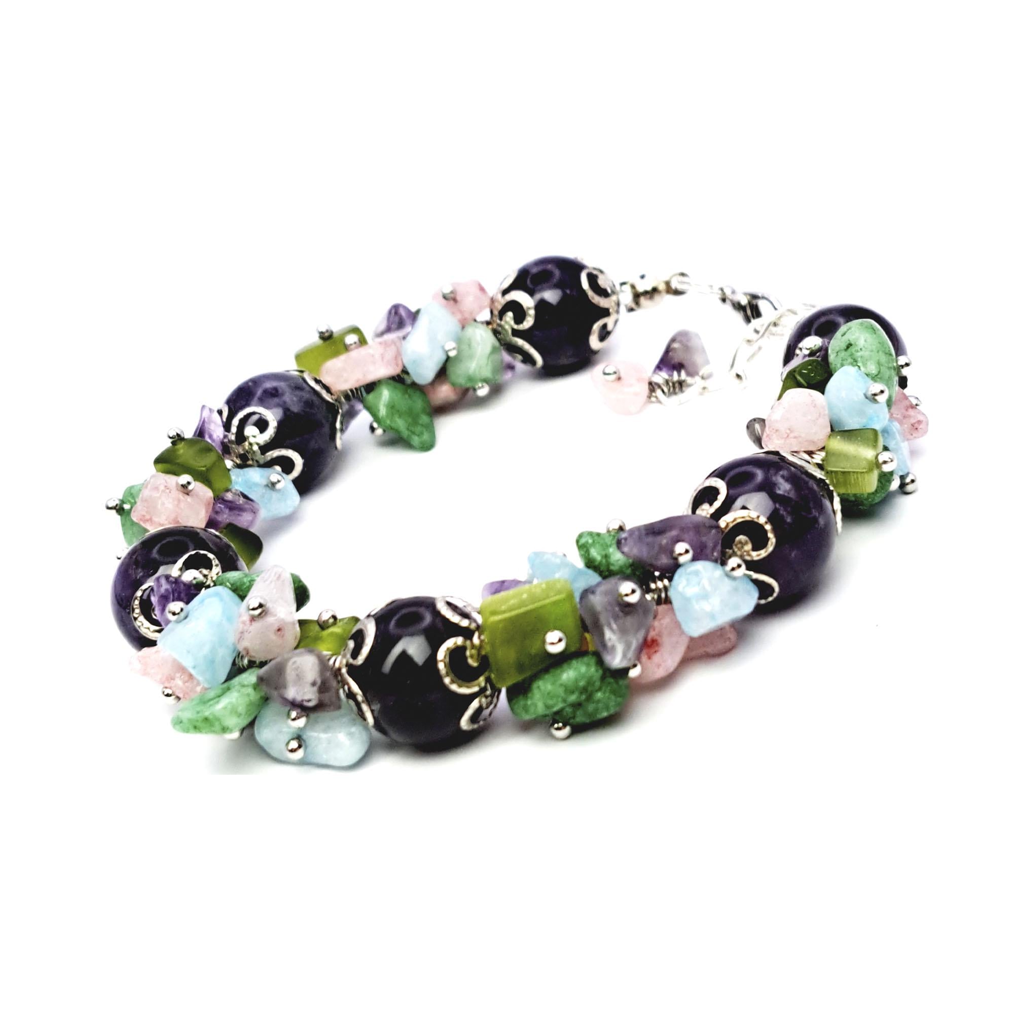 Браслет DARSANA Эмоции из натуральных камней аметист/самоцветы (DRSU116)