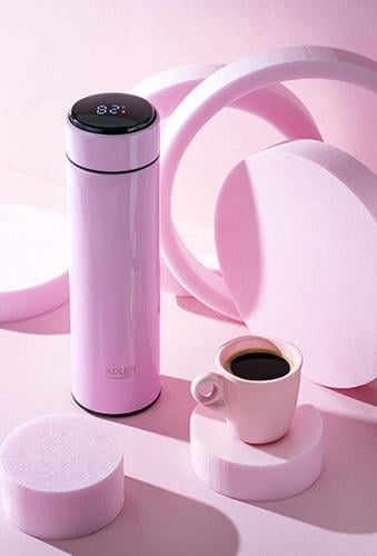 Термос туристичний із дисплеєм Adler AD 4506 473 мл Pink (088b9087) - фото 10 Термос туристичний із дисплеєм Adler AD 4506 473 мл Pink (088b9087) - фото 10