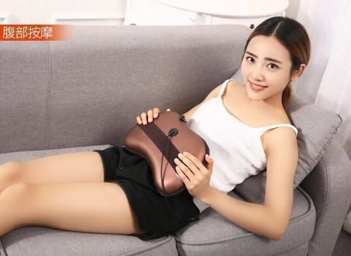 Роликова масажна подушка Massage Pillow CHM-8028 для спини і шиї 8 роликів - фото 4