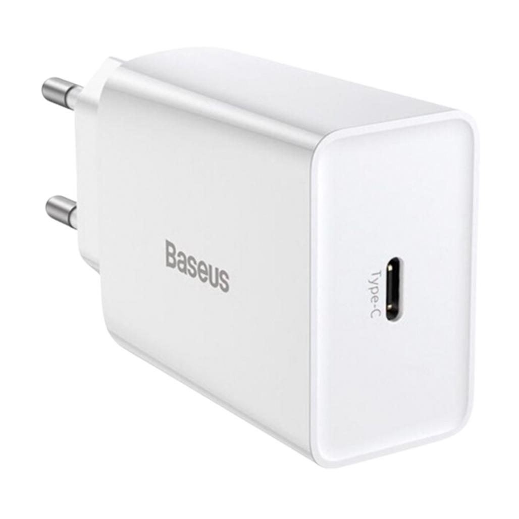 Мережевий зарядний пристрій Baseus Speed Mini PD Charger 20W White (CCFS-SN02)