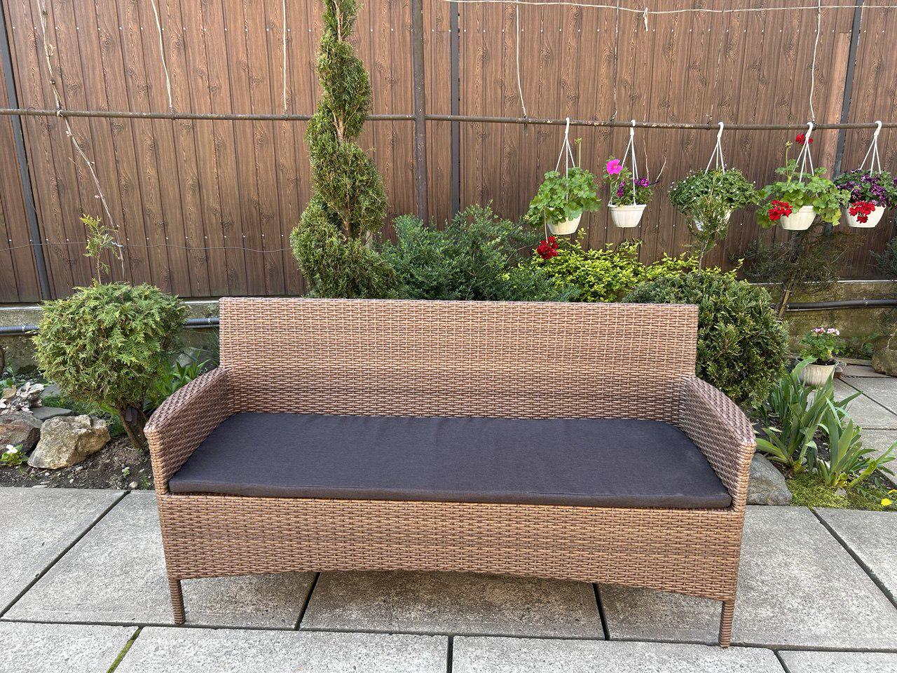 Диван ротанговый уличный Сімейний Затишок 155х52 см - фото 3 Диван ротанговый уличный Сімейний Затишок 155х52 см - фото 3