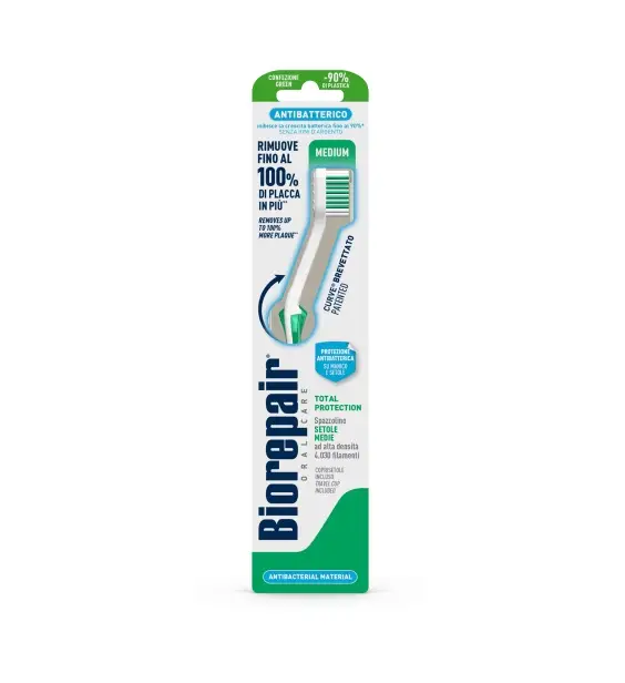 Зубна щітка для щоденного догляду BioRepair Medium Досконала чистка (8017331047941)