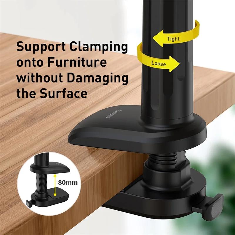 Держатель подставка для планшета BASEUS Otaku Life Rotary Adjustment Pro Black (LUZQ000013) - фото 8 Держатель подставка для планшета BASEUS Otaku Life Rotary Adjustment Pro Black (LUZQ000013) - фото 8