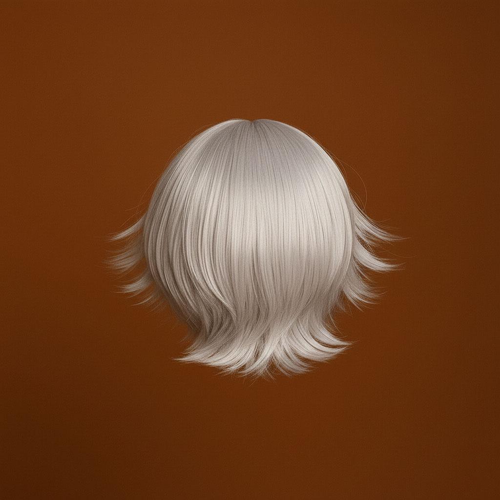 Перука чоловіча для косплей персонажа Sakata Gintoki з манги Gintama 25 см Сірий (K000801) - фото 2