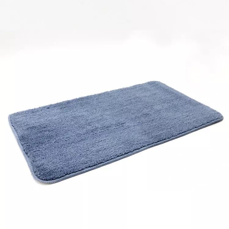 Коврик для ванны и душа Bathlux мягкий тканевой прорезиненный нескользящий Голубой Коврик для ванны и душа Bathlux мягкий тканевой прорезиненный нескользящий Голубой