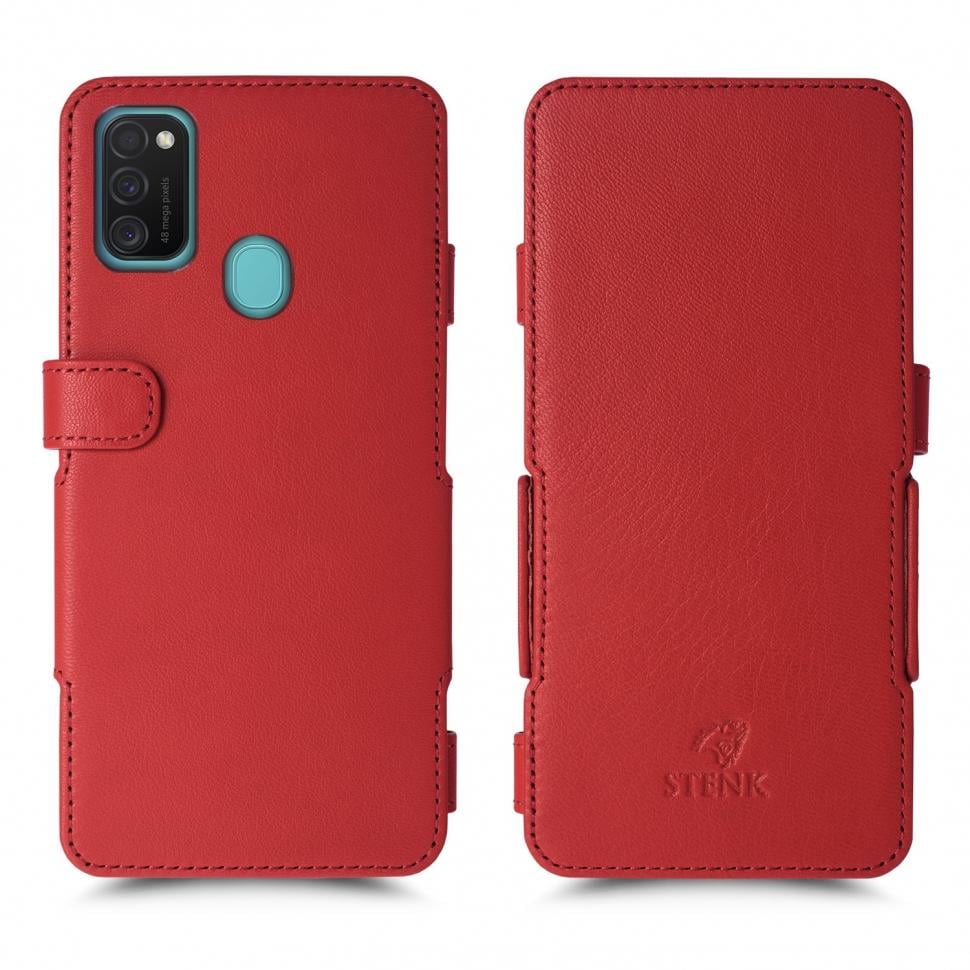 Чехол книжка Stenk Prime для Samsung Galaxy M21 Красный (65384)