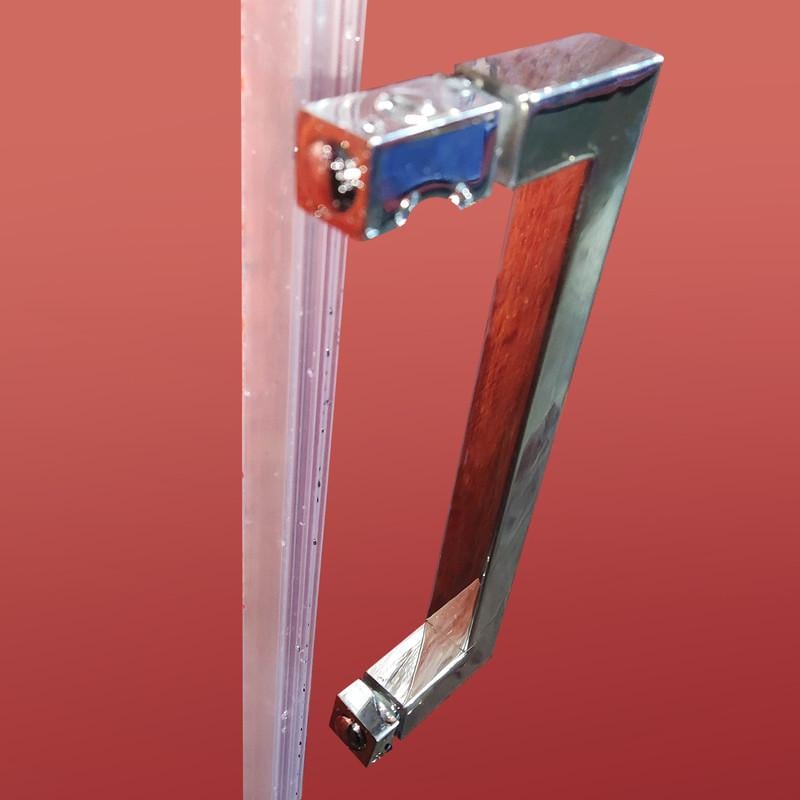 Дверь в нишу KOER SR SD02-140x200-TR-01 прозрачное стекло Easy Clean 8 мм Хром (KR5383) - фото 6 Дверь в нишу KOER SR SD02-140x200-TR-01 прозрачное стекло Easy Clean 8 мм Хром (KR5383) - фото 6