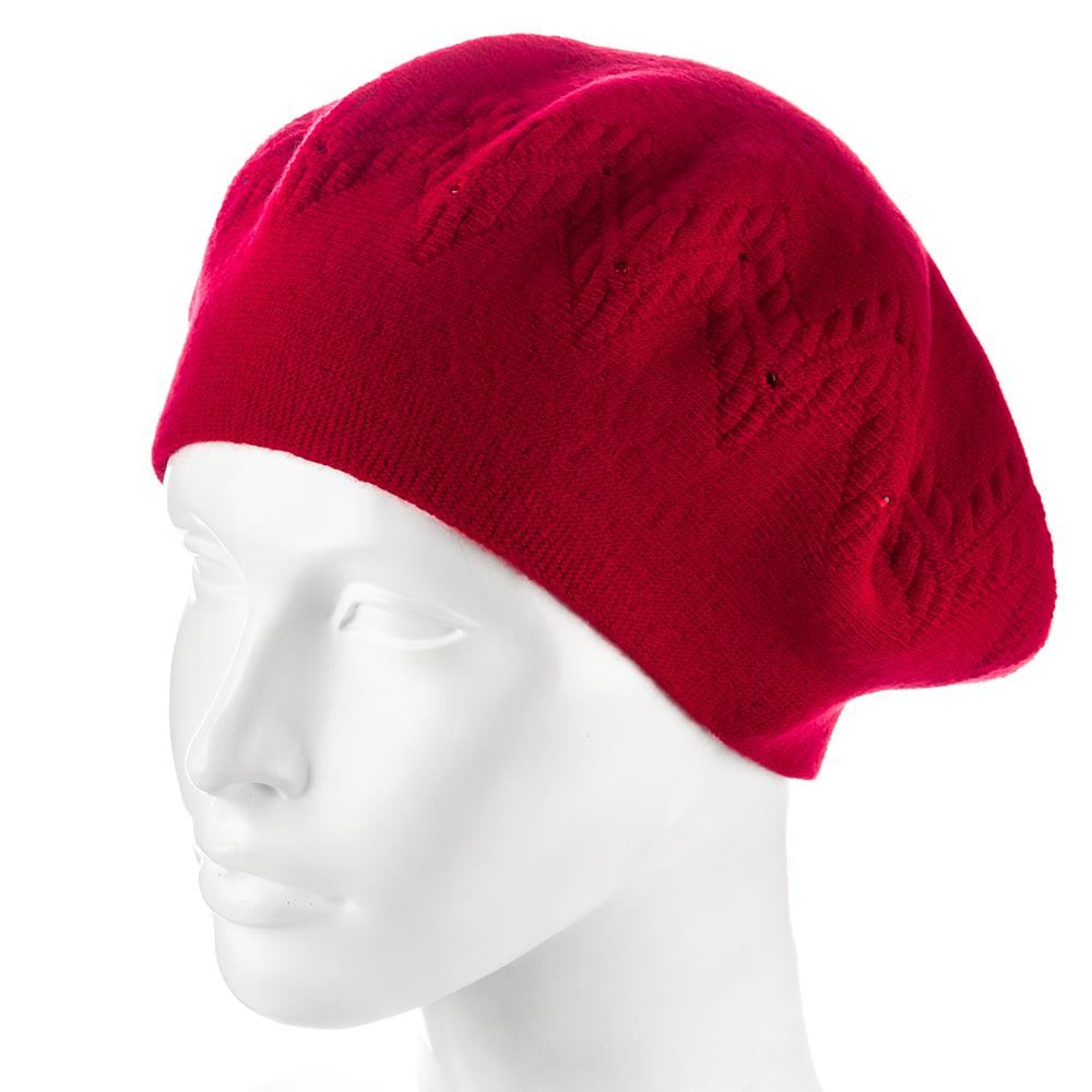 Берет жіночий Zolly ZH246 вовняний подвійний Червоний (132385)