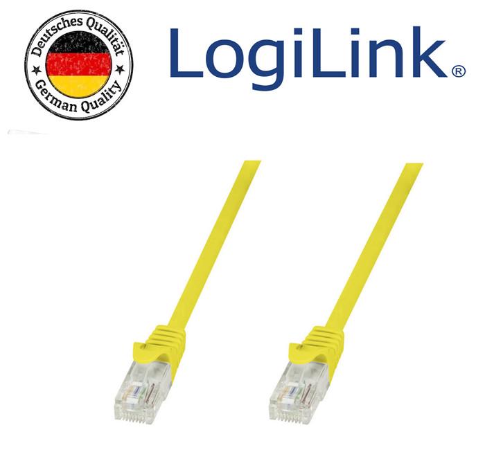 Патч-корд CAT 5e Logilink RJ45 RJ45 2 м Желтый (0481) - фото 2