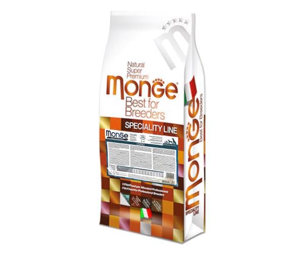 Корм сухой Monge Hypoallergenic корм с лососем и тунцом для взрослых собак всех пород гипоаллергенный 15 кг