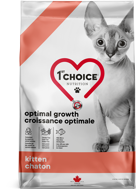 Корм сухий для кошенят 1st Choice Kitten Optimal Growth з рибою 1,8 кг (11237725)