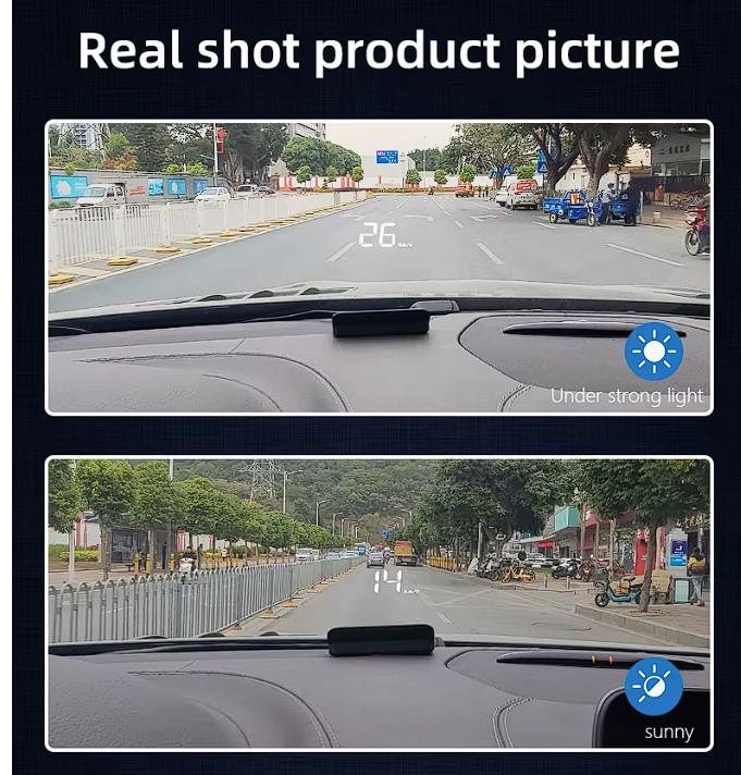 Бортовой компьютер для авто OBD2 HUD M3 с проекцией на стекло - фото 8 Бортовой компьютер для авто OBD2 HUD M3 с проекцией на стекло - фото 8