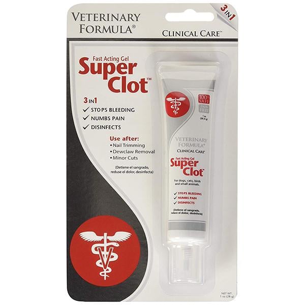 Гель для обработки ран Veterinary Formula Clinical Care Super Clot кровоостанавливающий/обезболивающий/дезинфицирующий 28 г (736990002013)