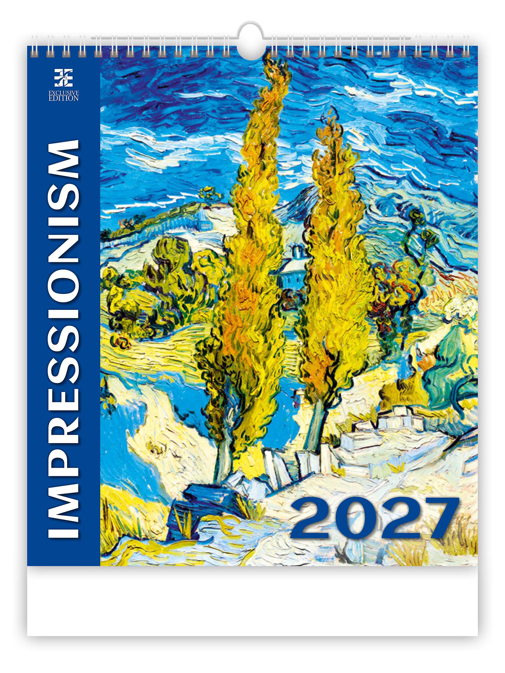 Календар настінний 2027 HELMA Impressionism 45х52 см (N255-27)