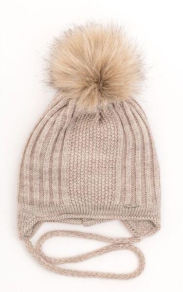 Шапка детская для мальчиков Кевин D820 хлопок 40-44 см Бежевый